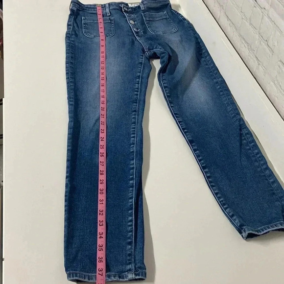 AG Anthropologie Adriano Goldschmeid vintage stevie button slim straight ankle - Picture 4 of 11